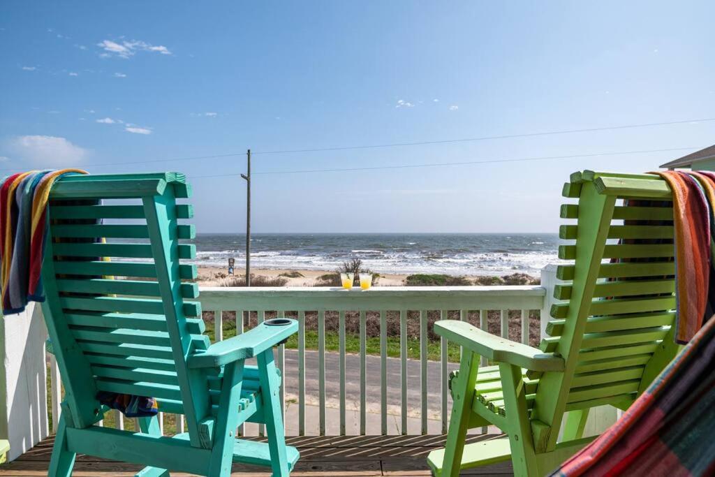 Beachfront*Spectacular View*4 Bd*Sleeps 14 Bolivar Peninsula المظهر الخارجي الصورة